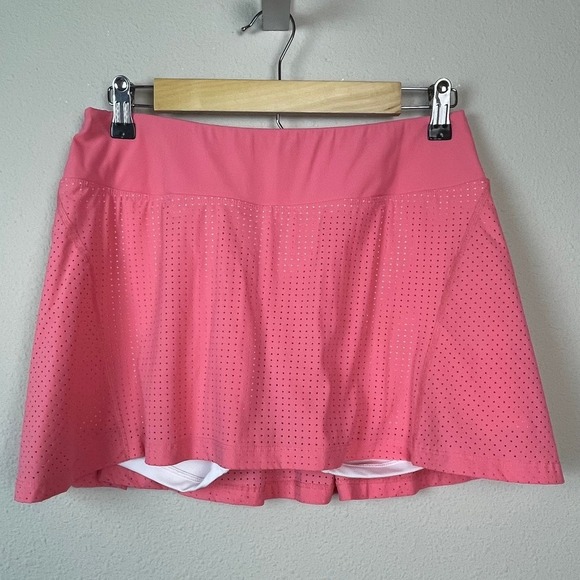 Bobbe Activewear Pants - Bobbe Athletic Skort Women Medium Pink Perforated Tennis‎ Golf Pickleball Skirt
